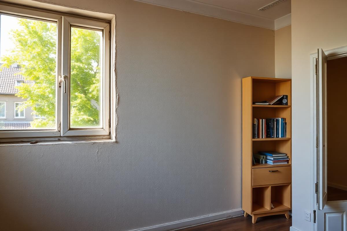 Altbau-Wohnzimmer in Steglitz – vorher